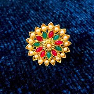 Kundan studded finger ring - Indian jewellary